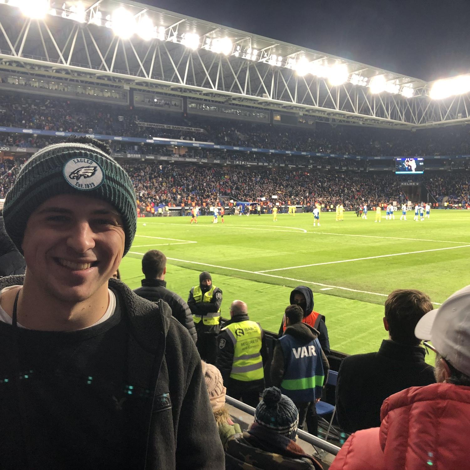 2020 - T surprised J with tickets to an FC Barcelona game in Barcelona. Got to watch Messi take a corner kick from ~50 ft away AND watched the bottom seed local team TIE w/ FC. It was ELECTRIC.