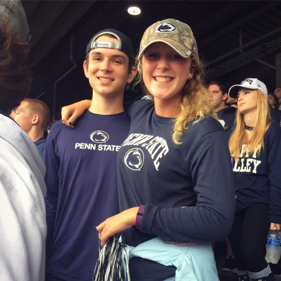 First Penn State game, before we were dating :)