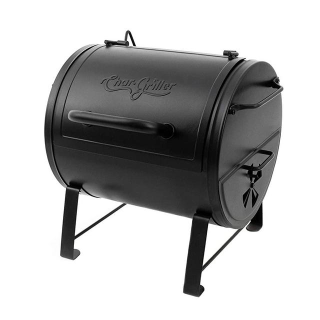 Char-Griller E82424 Side Fire Box Charcoal Grill, Black