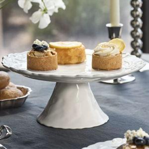 Benedita Bow Ceramic Stoneware Cake Stand
