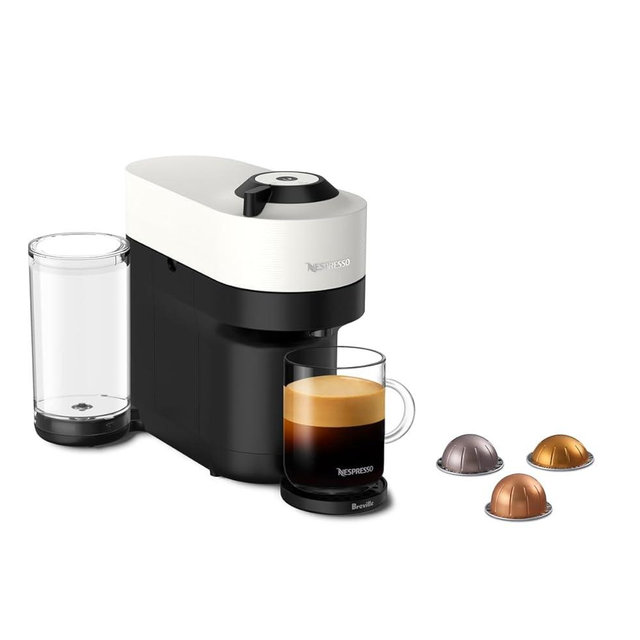 Nespresso Vertuo Pop+ Coffee and Espresso Maker by Breville, Coconut White (Renewed)