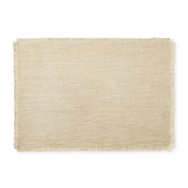 Fringed Placemat, Set of 4, Parchment