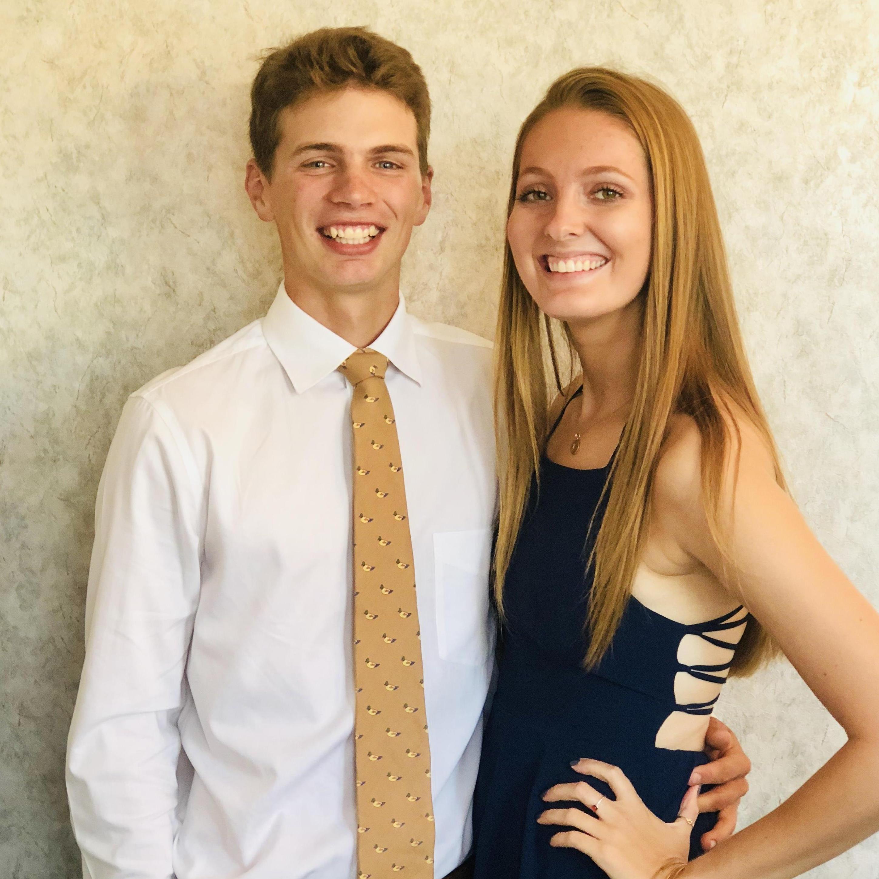 this was taken at one of the many weddings we've attended together, 2018