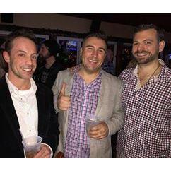 Paul and some of his best friends, Rob Murphy and Dan Sparacio