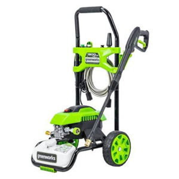 Greenworks - Electric Pressure Washer up to 1900 PSI at 1.2 GPM - Green