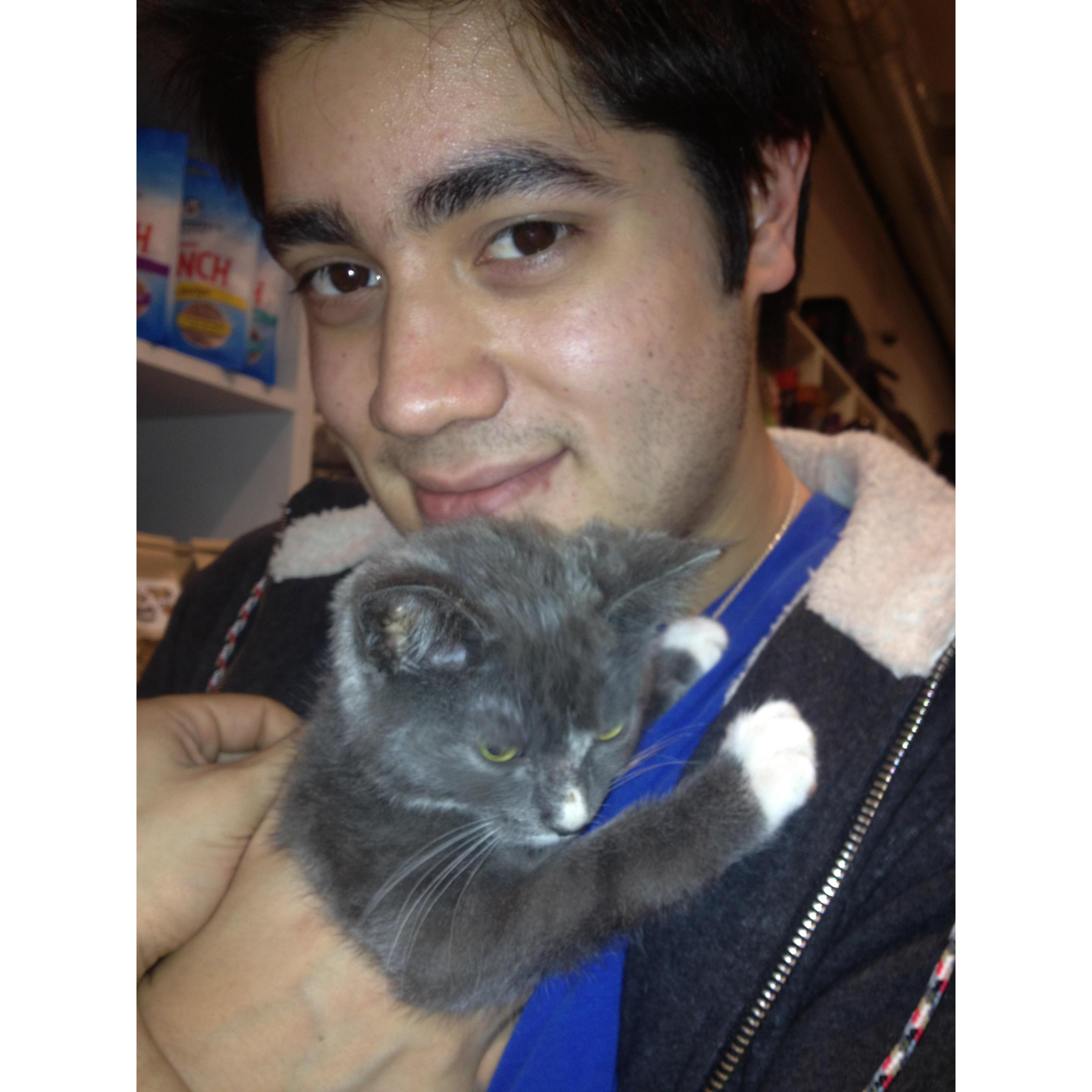 The moment a dog lover fell in love with a cat