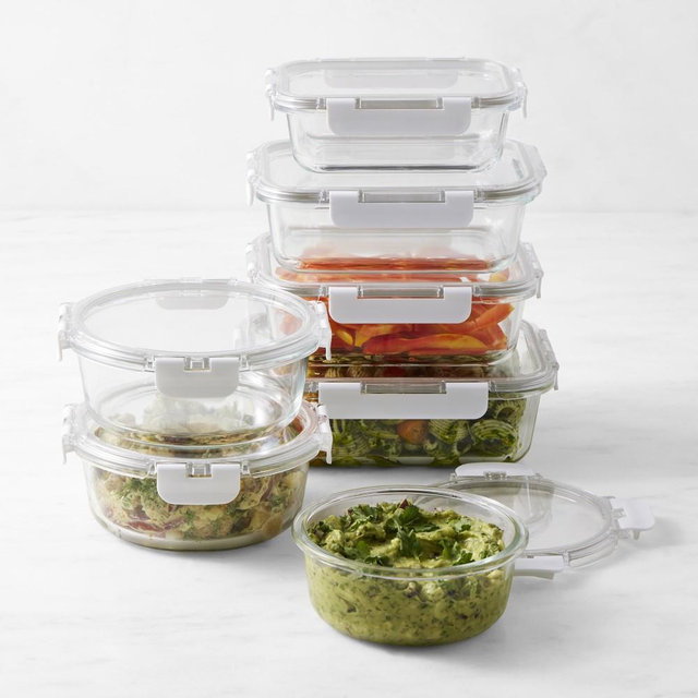 Hold Everything Glass Food Storage Containers, Ultimate 14-Piece Set