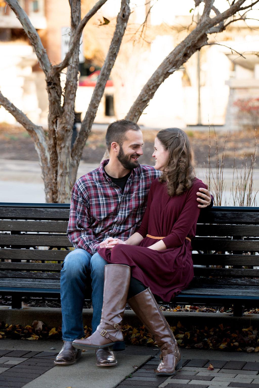 Engagement photos at the Lake Saint Louis Meadows (where we had our first date) done by Gigi Wagner Photography - November 20, 2021