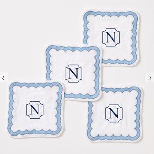 Mark & Graham - Bespoke Embroidered Coasters, Set of 4