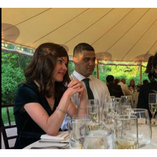 Michael and me, with me in my natural state -- elbows on the table, going on about some exposé or goodness knows what XD