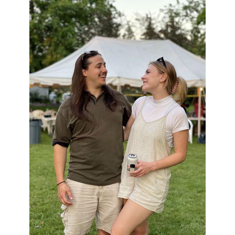 At a grad party