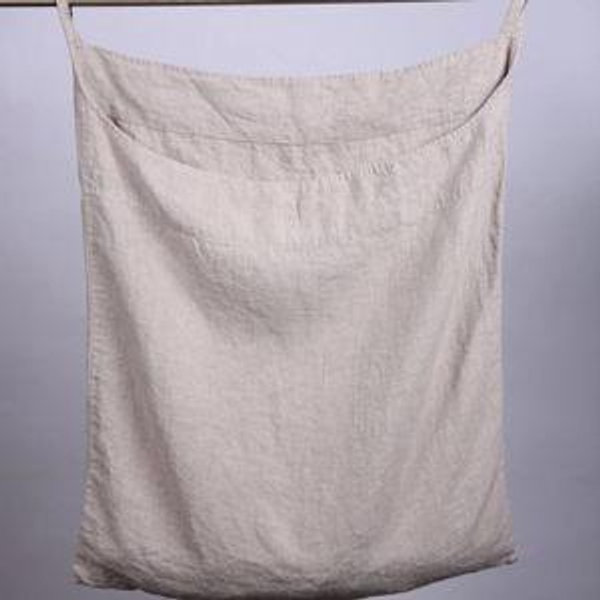 Linen Laundry Bag - Pearl Green 80x25
