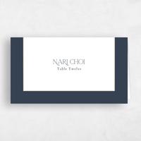 White Wedding Place Card - Tramonti