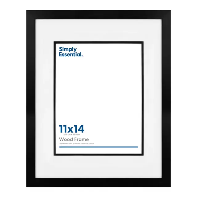 Simply Essential™ 11X14 DBL MATTED BLACK
