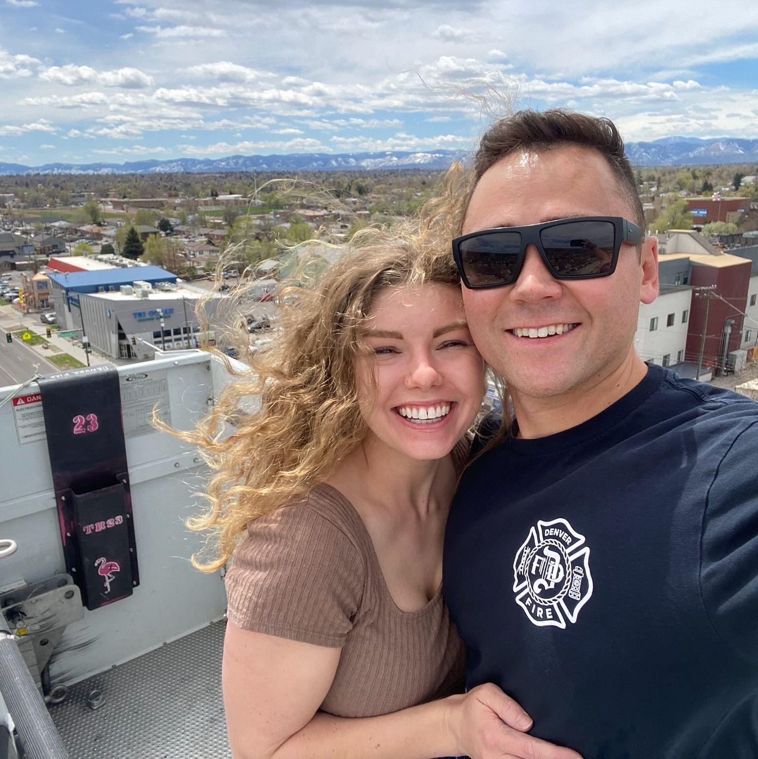 Hanging out on top of Tower 23, Jordan's current DFD assignment!