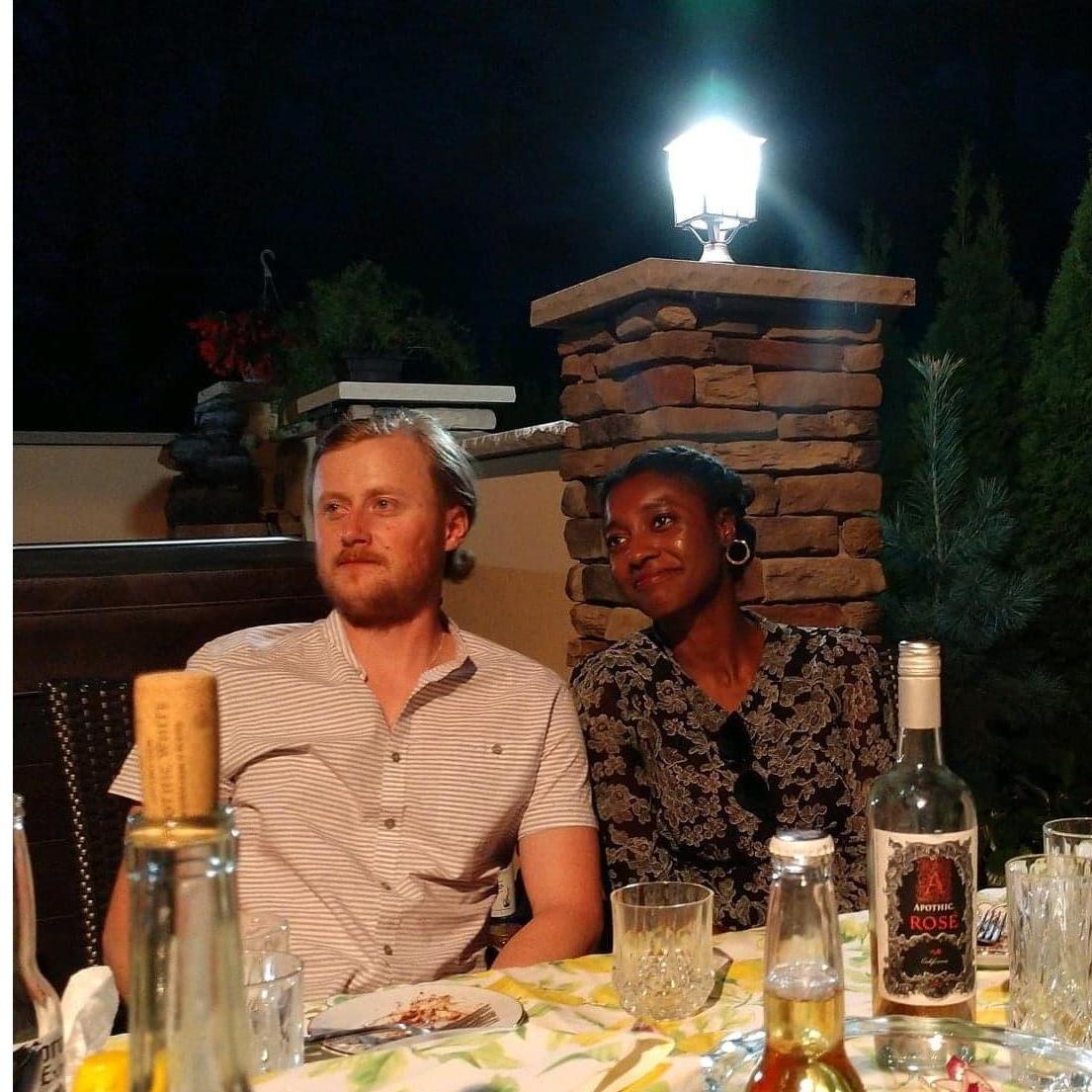 Nothing more beautiful than a dinner party at parents.