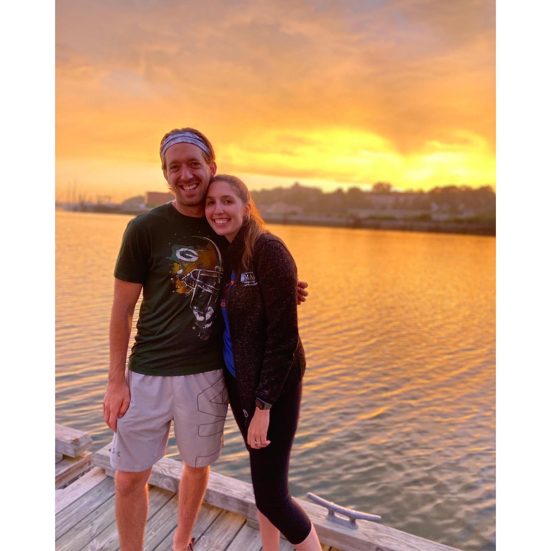 One of many beautiful sunsets in our home city, Portland, ME