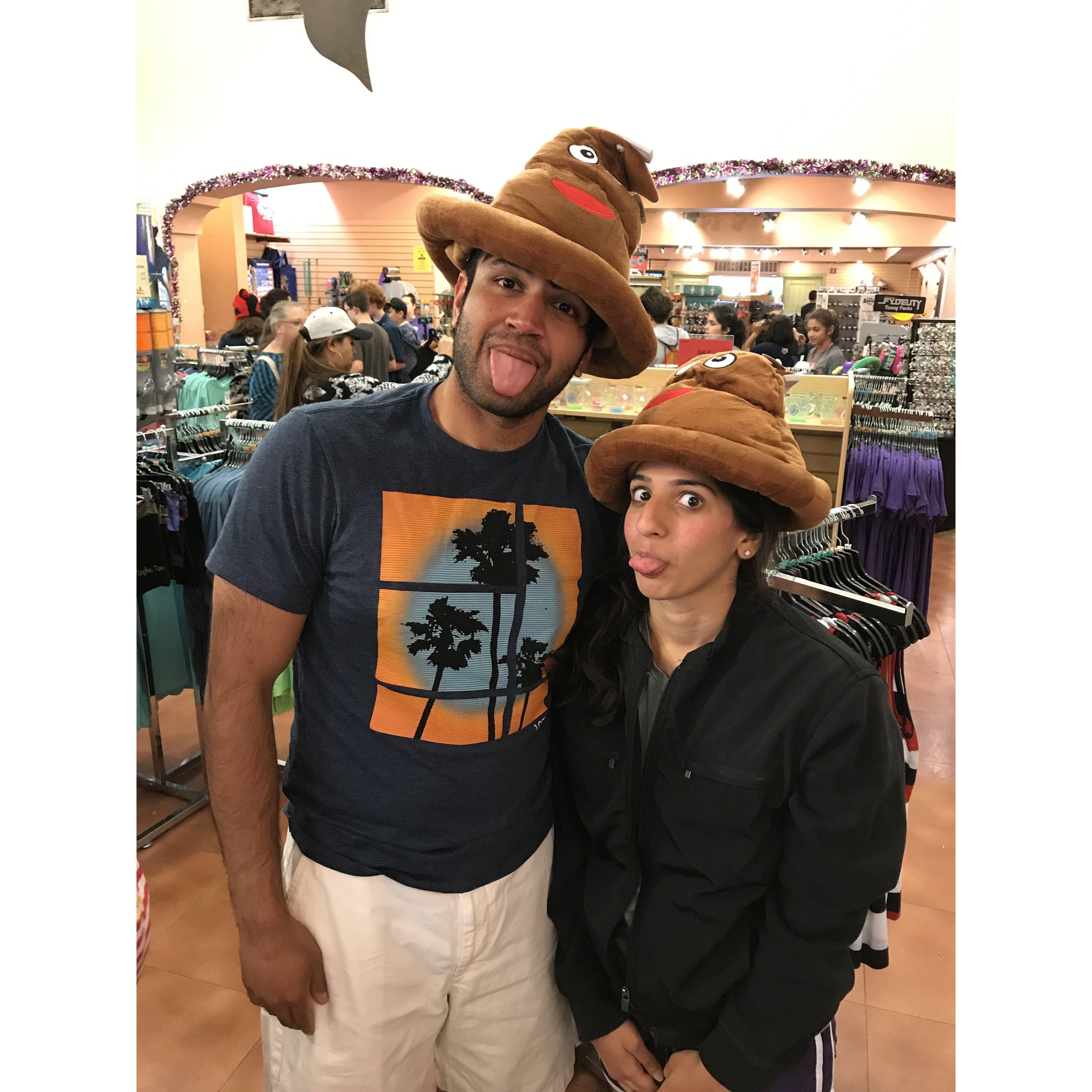 When we went to six flags together for the first time.