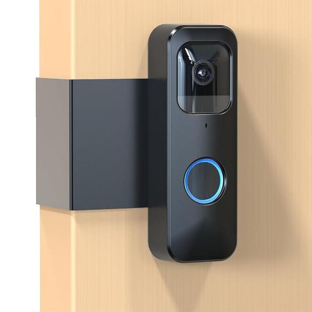 Blink Doorbell Mount, Anti-Theft Blink Video Doorbell Door Mount Bracket No Drilling, Not Block Doorbell Motion Sensor, Easy to Install, Fit for Blink Doorbell Camera (Black)