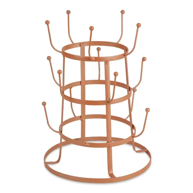 Design Imports Terra Cotta Matte Vintage Mug Stand