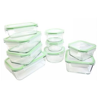 18-Piece Oven Safe Glass Food Storage Container Set with Lid