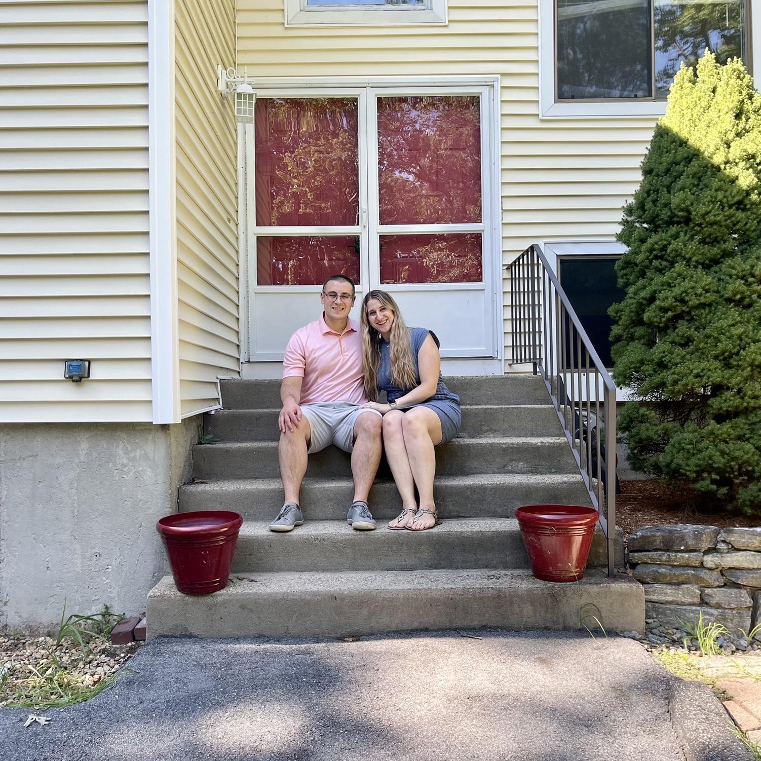 In August 2023, they closed on their first home and moved in together.