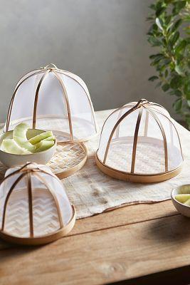 Herringbone Bamboo Food Cover