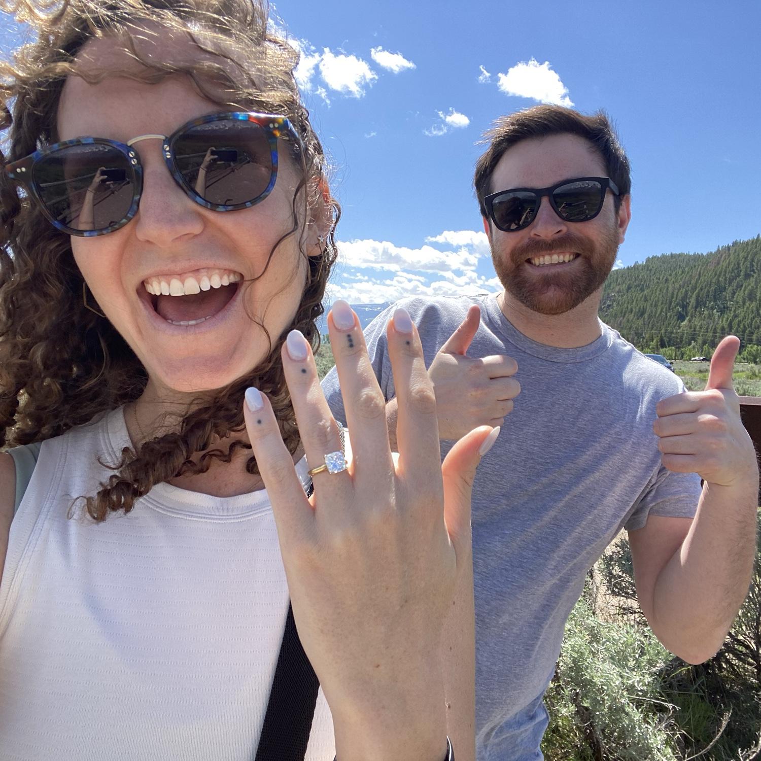 Engaged in Grand Tetons National Park