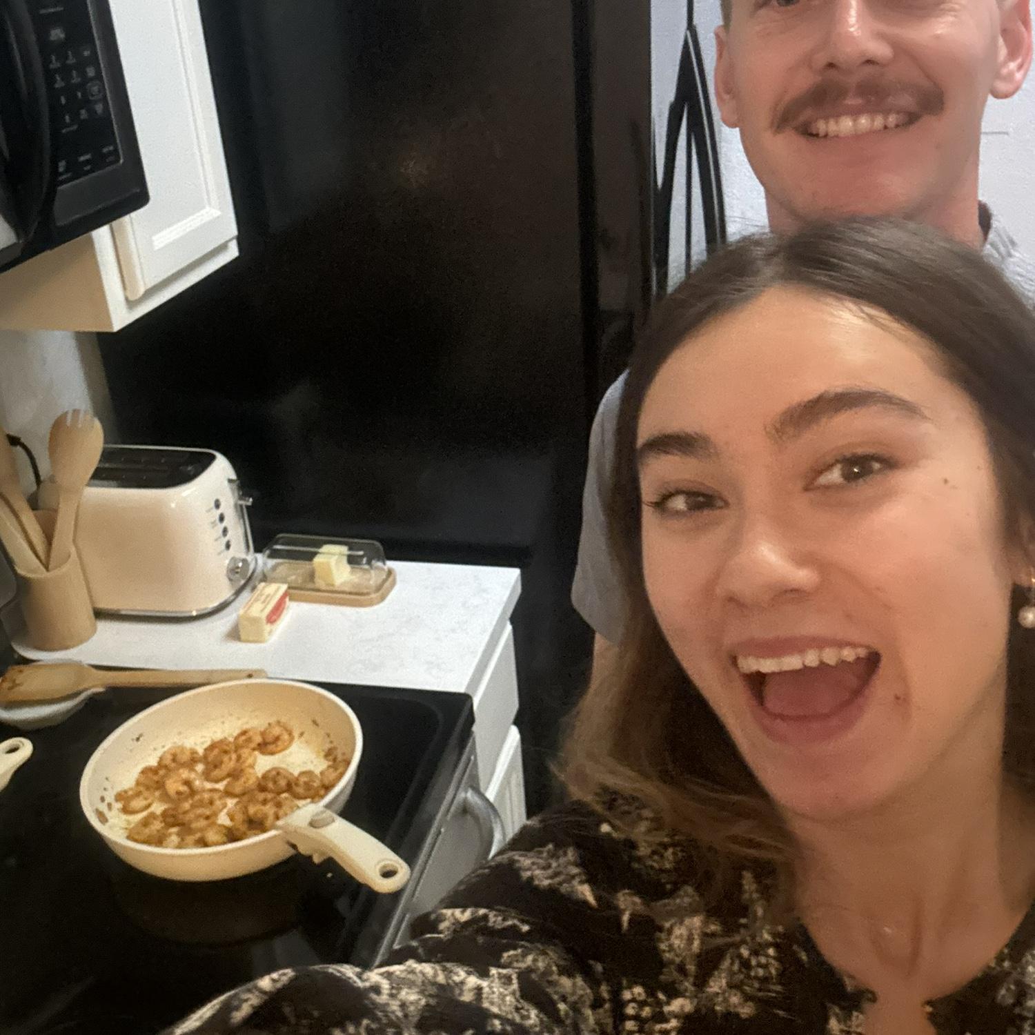 First meal cooked in our first home 🥹