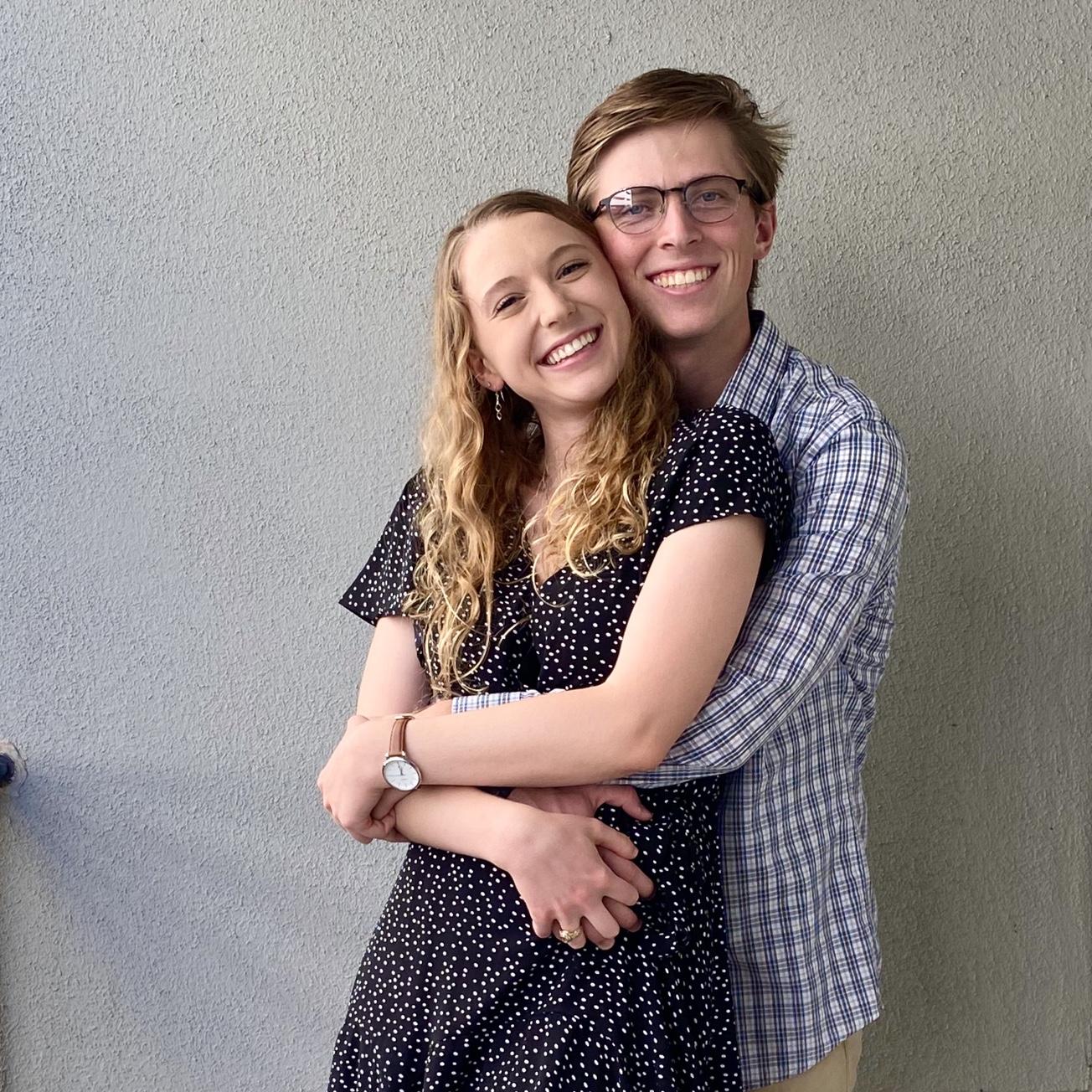 Over a year later, one of our first photos as a couple