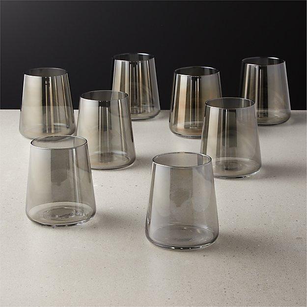 Neat Smoke Double Old Fashioned Glass Set of 8