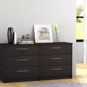 Espresso Karis 6 Drawer Double Dresser