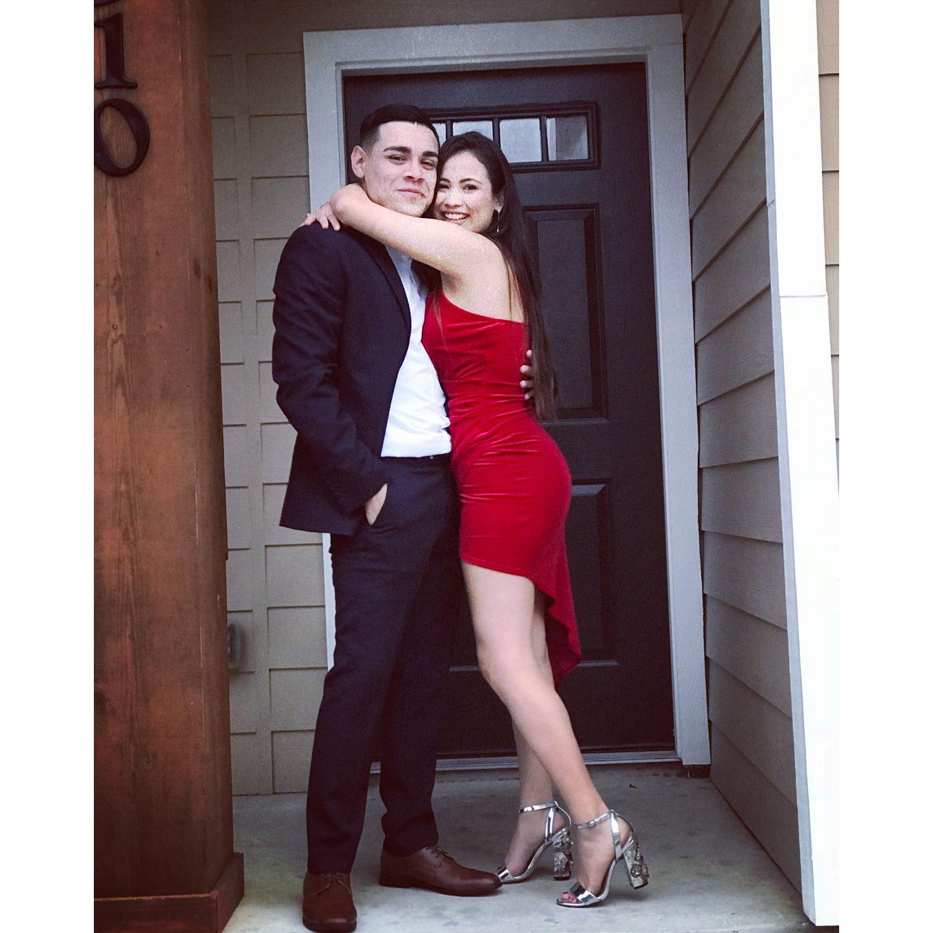 Our first formal outing. You really made semi formal the best time.