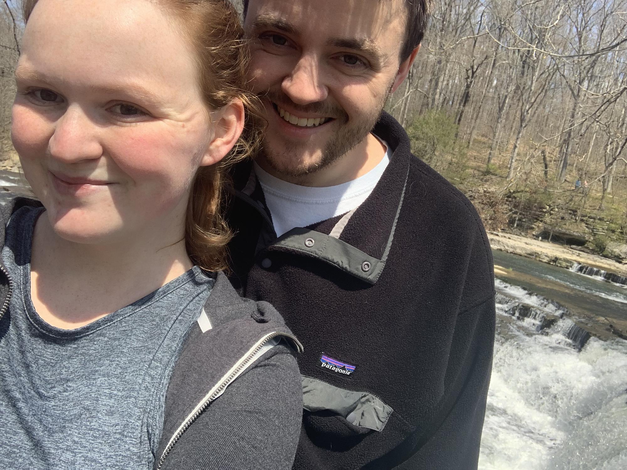 Taking a hike at beautiful Cataract Falls near DePauw University! April 2020