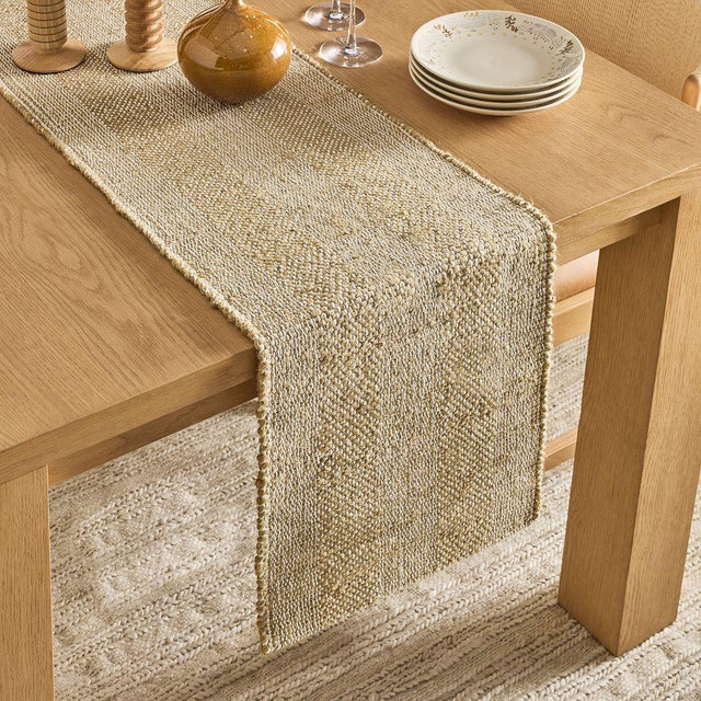 Chunky Textured Table Runner, Camel