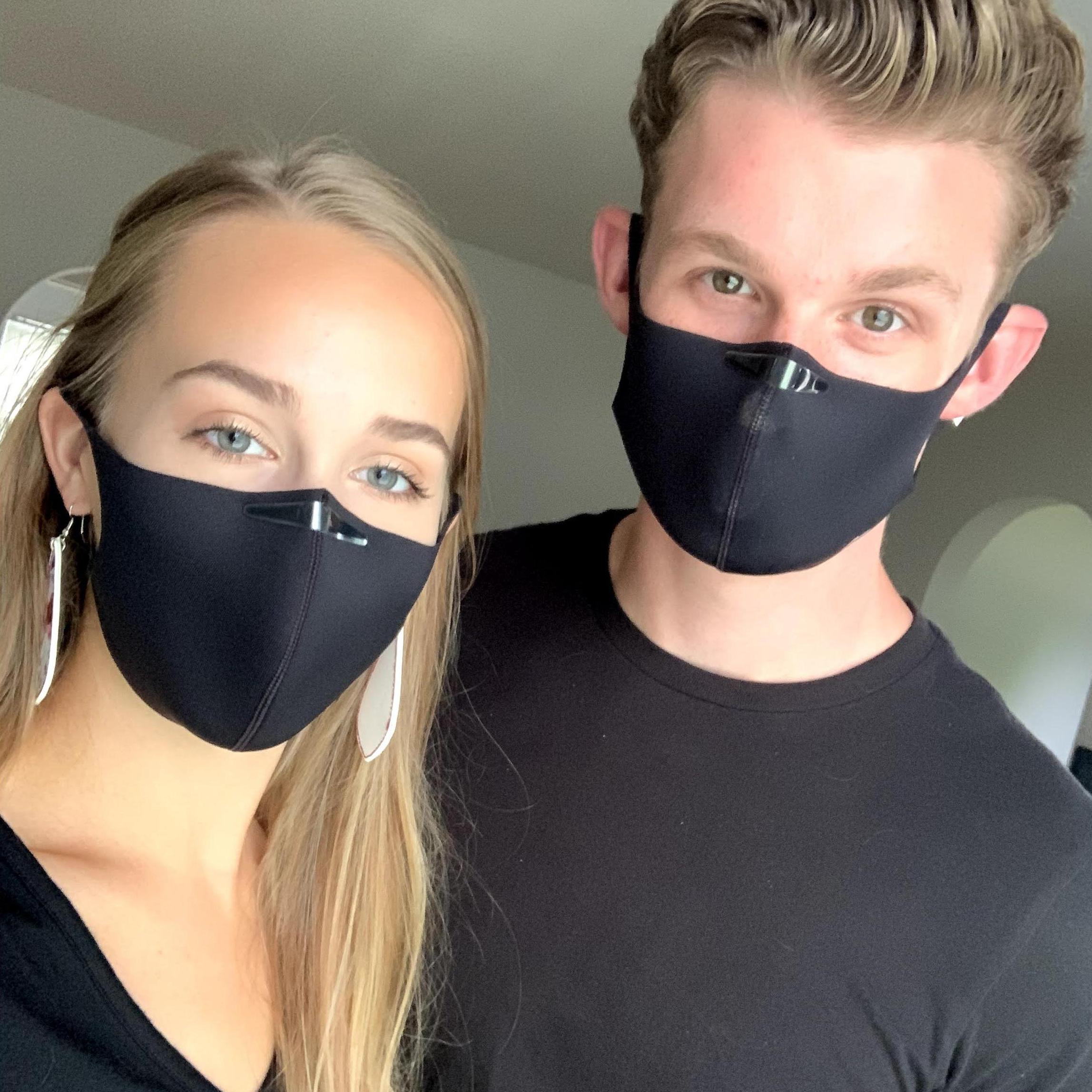 Matching masks.