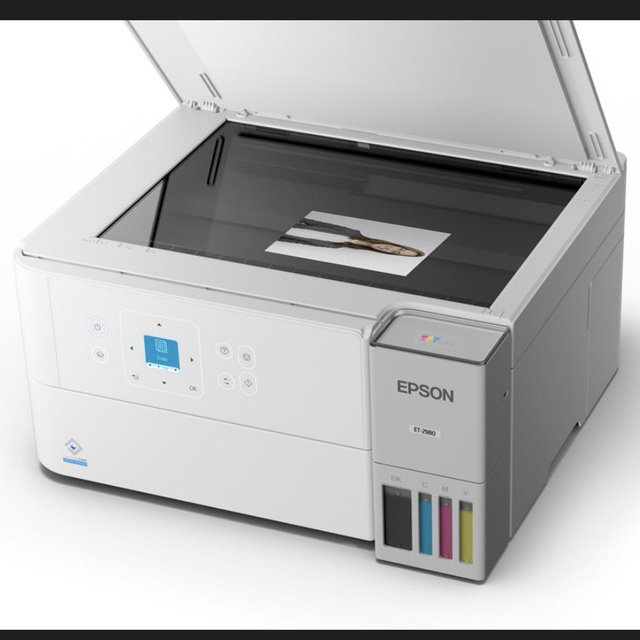 Epson - EcoTank ET-2980 Wireless All-in-One Color Supertank Inkjet Printer - White