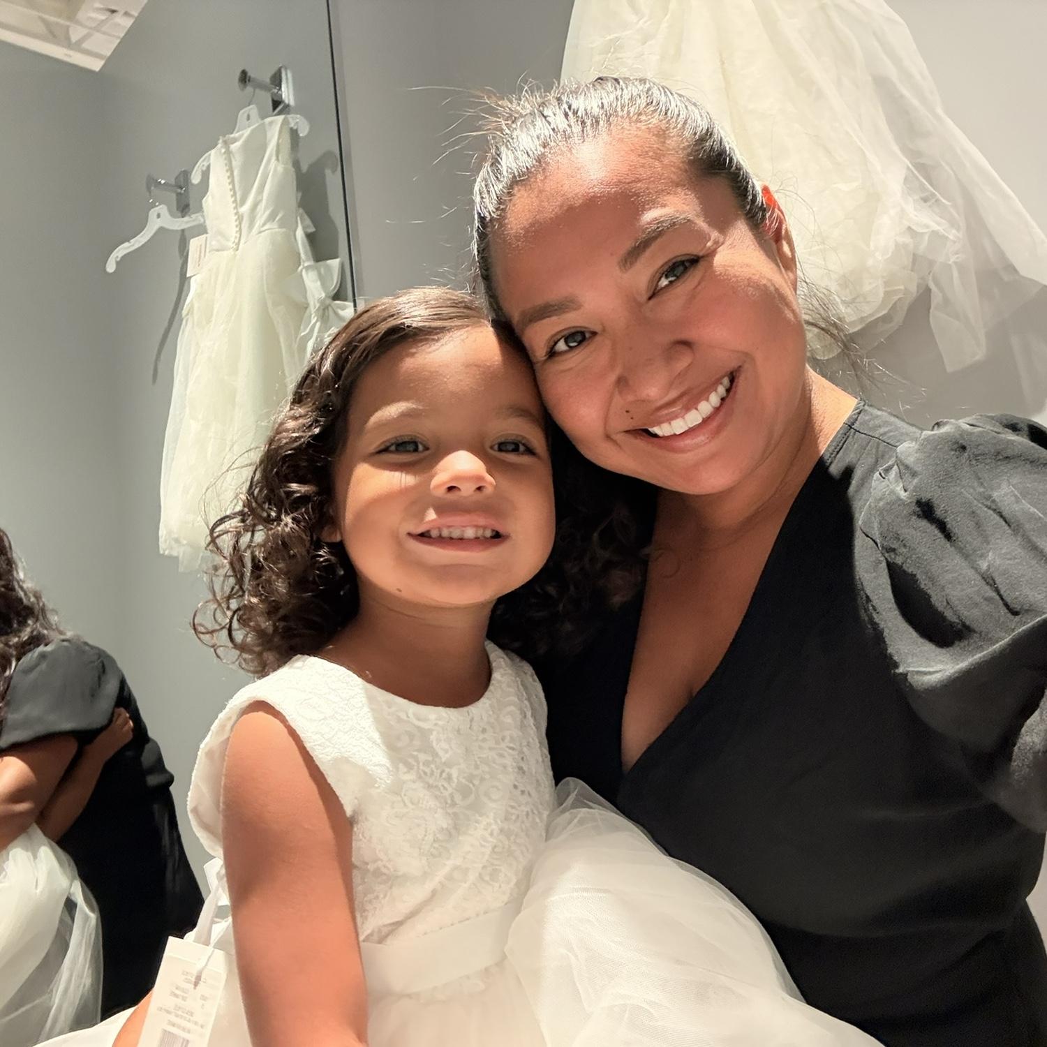 Flower girl dress shopping