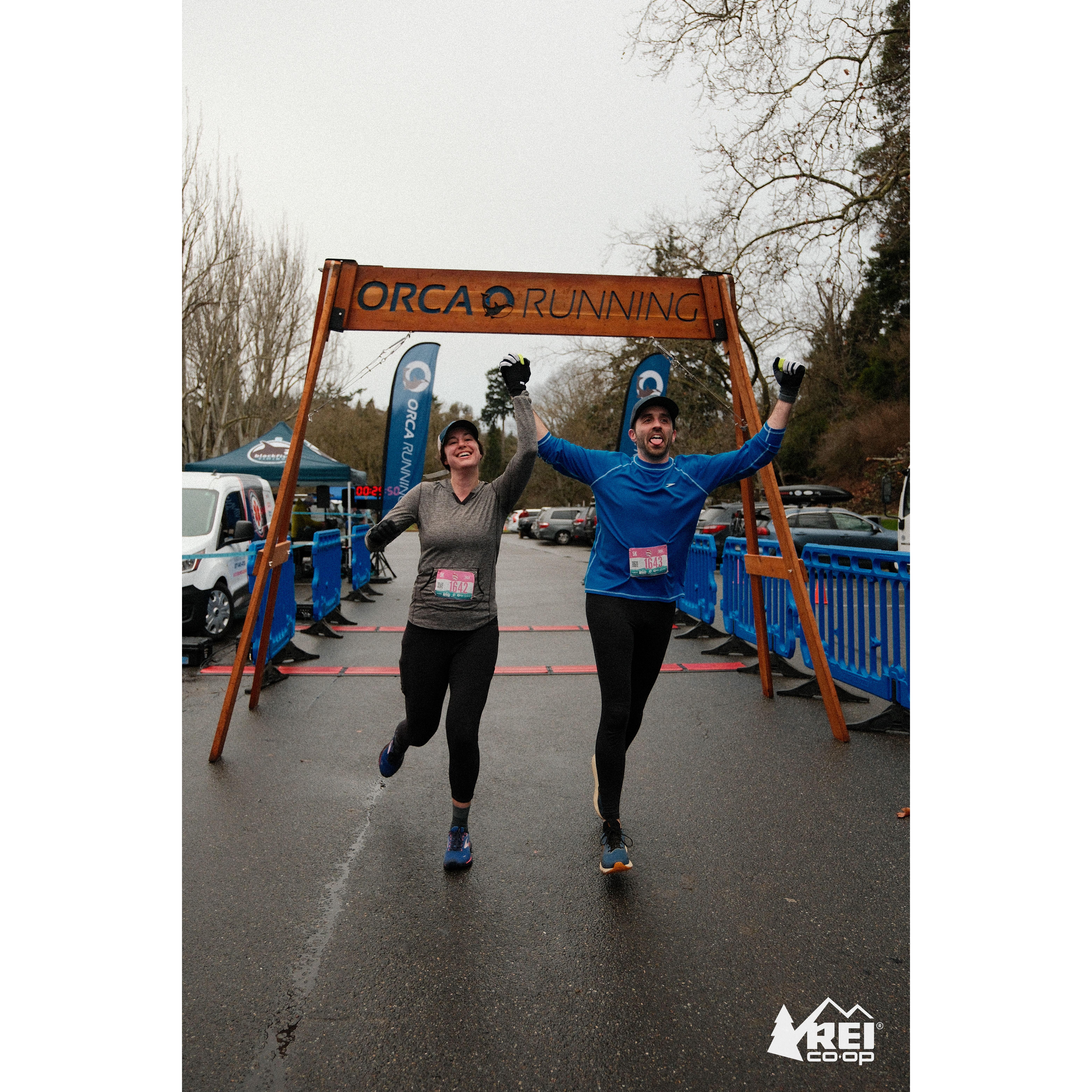 Finishing the "My Better Half" race - Allie's first race back after injury!