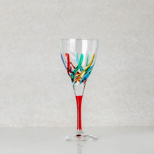 Trix Red Stemmed Wine Glass 8oz