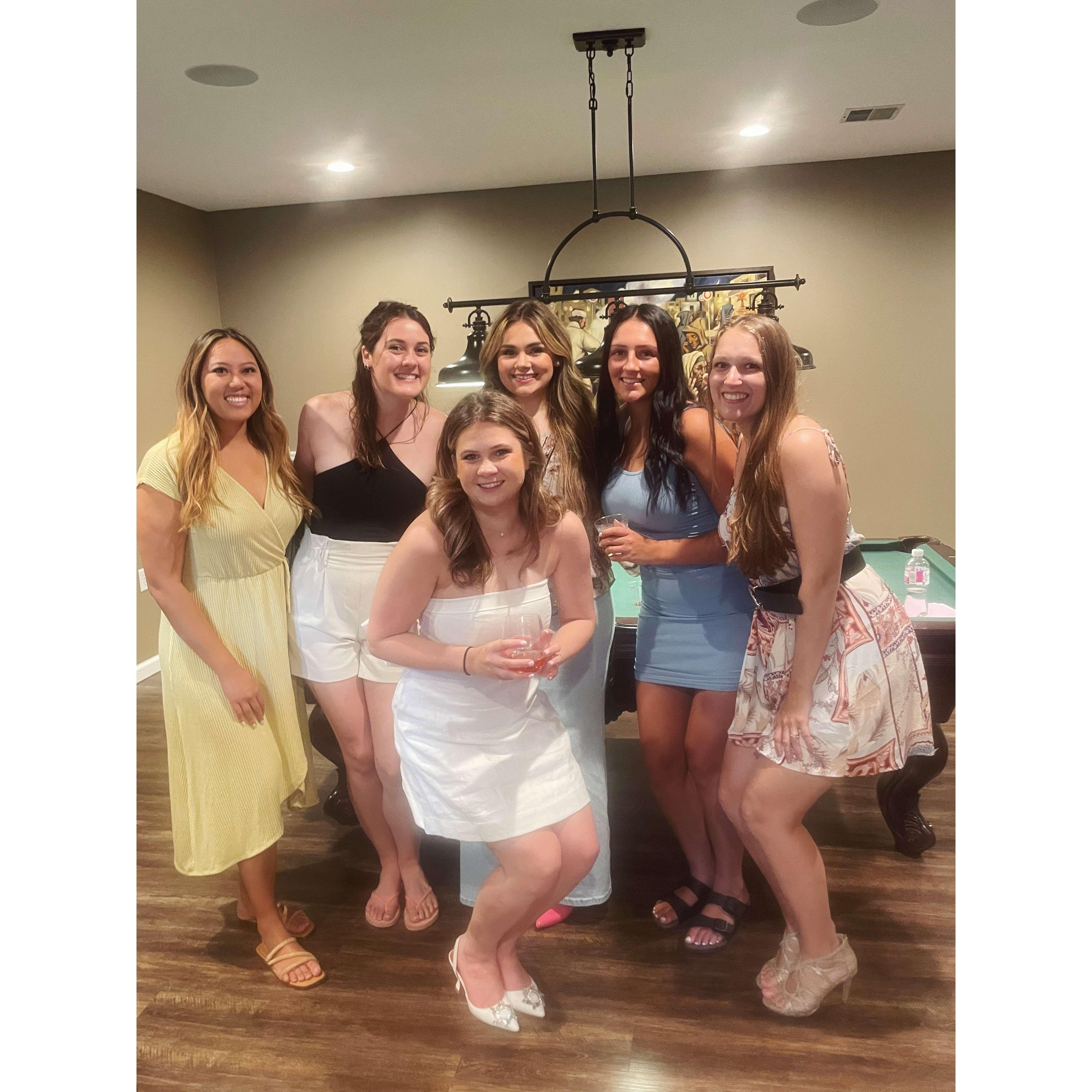 Some of the bridesmaids! Not pictured: Superstar Nurse Kenzie