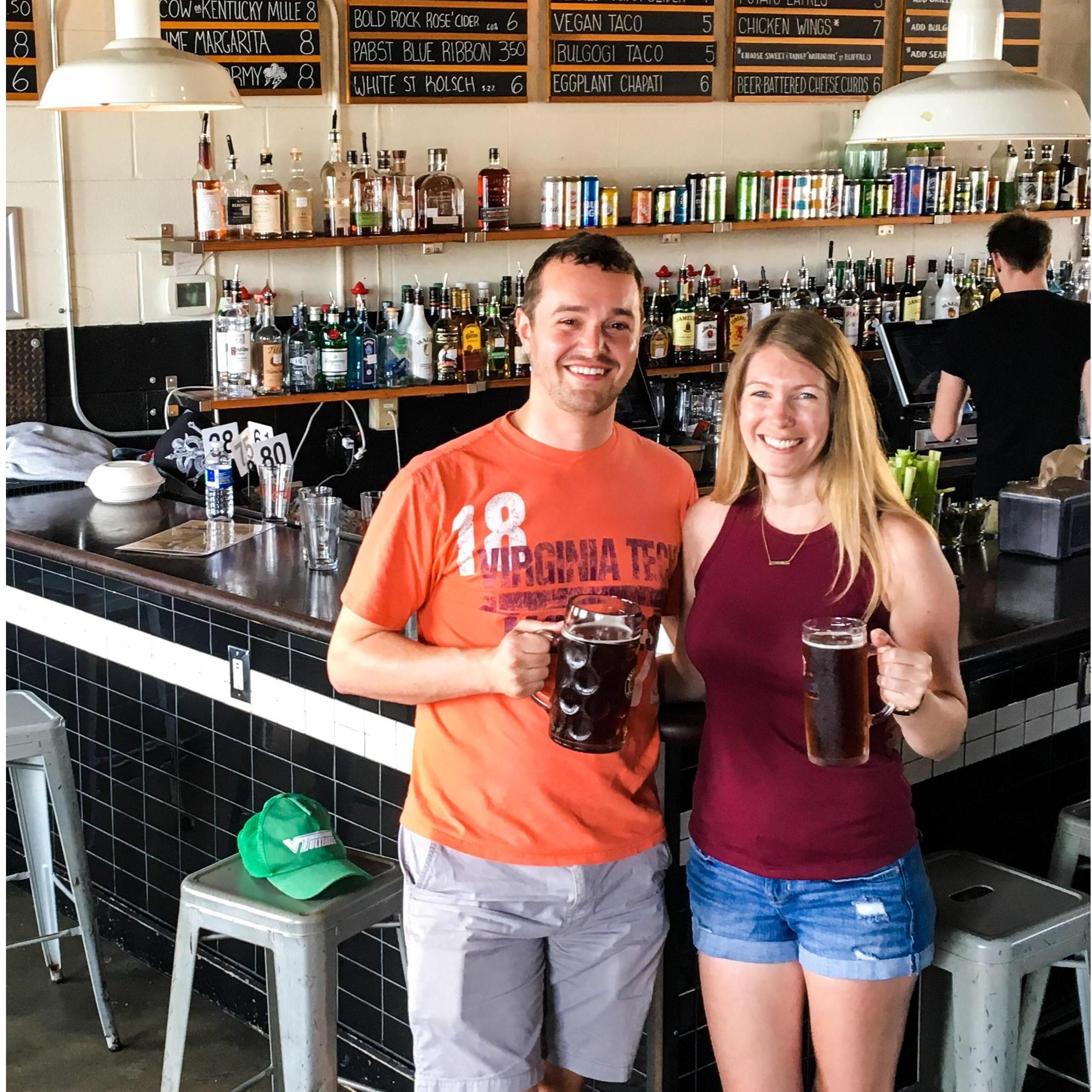 Oktoberfest is our favorite season! Visiting friends in Raleigh, NC.