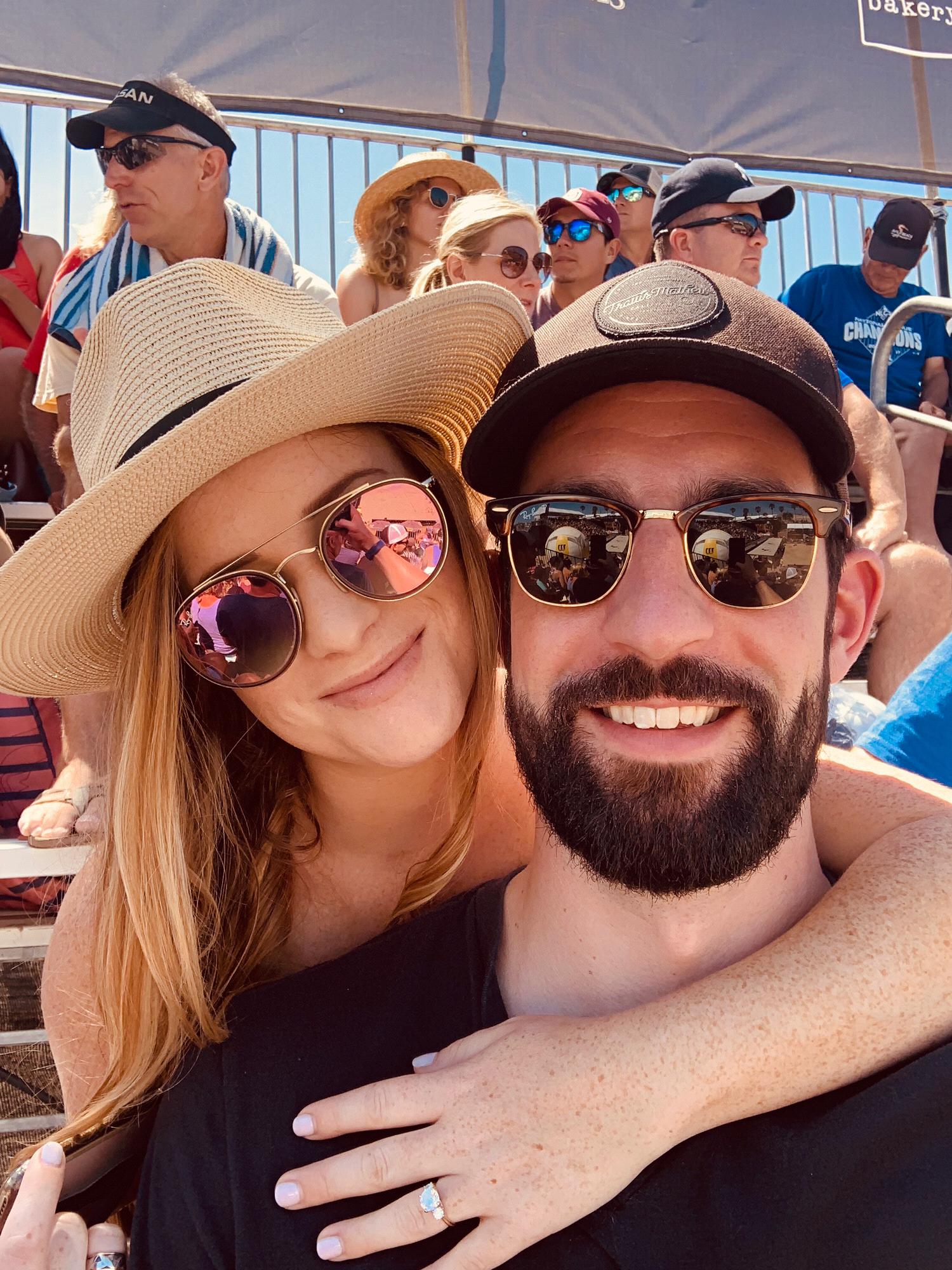 Enjoying AVP in Manhattan Beach!
