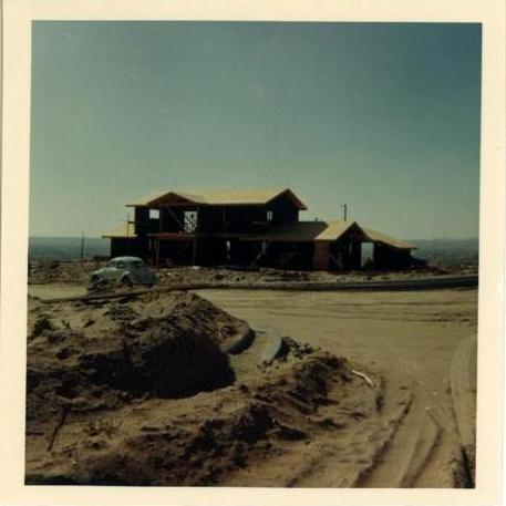 Friends are still around who remember the original construction, when Carol and Elbert designed this house. And now we have more construction to make room for our merging families.