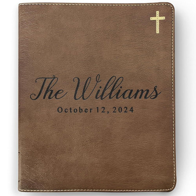 Personalized Family Bible, Custom NIV Family Journaling Bible, Engraved Bible Wedding Bible Christian Gifts Family Bible for Wedding