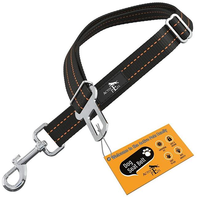 Active Pets Universal Dog Seatbelt, Dog Seatbelt Tether, Adjustable Dog Car Seat Belt, Pet Seat Belts for car. Dog Seat Belts for Small Dogs, Dog Seat Belts for Large Dogs, Dog Seat Belt for Dogs