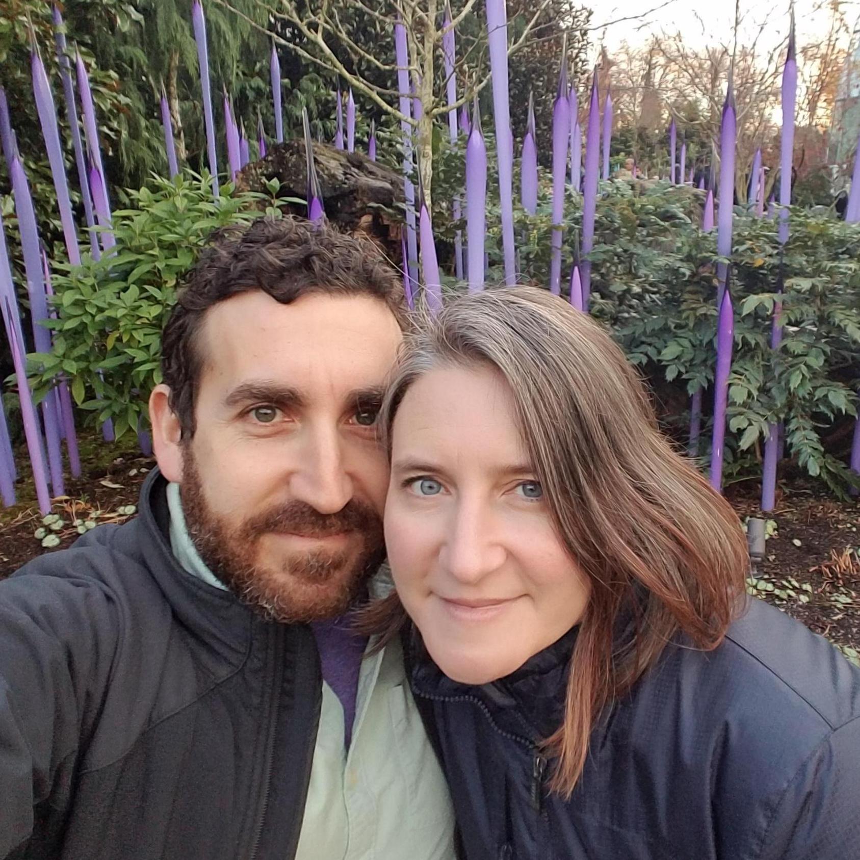 At the Chihuly museum in Seattle