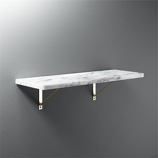 marble wall-mounted shelf
