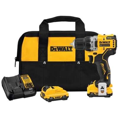 DEWALT XTREME 12V MAX* Cordless Drill / Driver Kit, 3/8-Inch (DCD701F2)