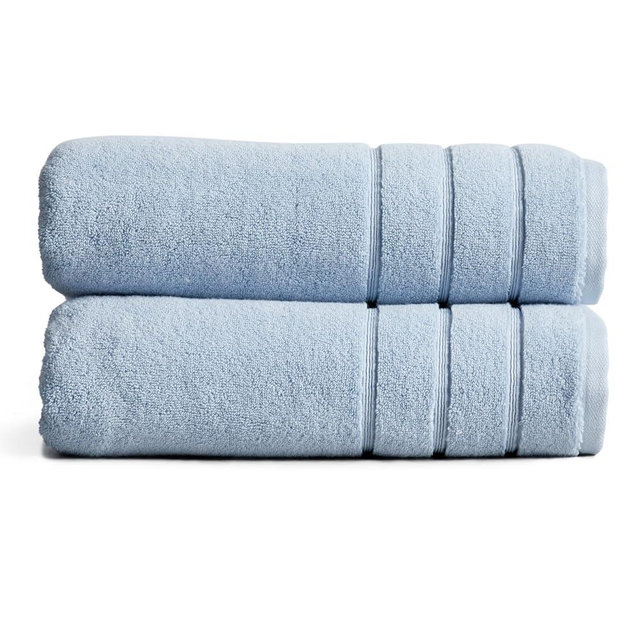 Springtree Home Luxury Turkish Cotton Bath Towels | 100% Turkish Cotton | Premium Bath Towels | Ultra Soft Thick Plush & Highly Absorbent | Luxury Hotel & Spa Quality Bathroom Towels | Blue Fog